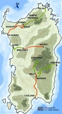 Le Linee del Trenino Verde della Sardegna - STS Ogliastra 