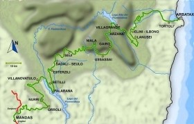 Route from Arbatax to Gairo - STS Ogliastra - Info & Tours